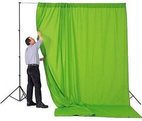 Manfrotto kangasfoon, 3x3,5m, chromakey, 5781 hind ja info | Fotovalgustuse seadmed | kaup24.ee