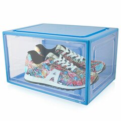 коробка для обуви 1 шт. синяя цена и информация | Вешалки и мешки для одежды | kaup24.ee