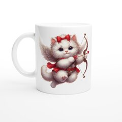 Кружка - Белый кот с крыльями. цена и информация | Оригинальные кружки | kaup24.ee