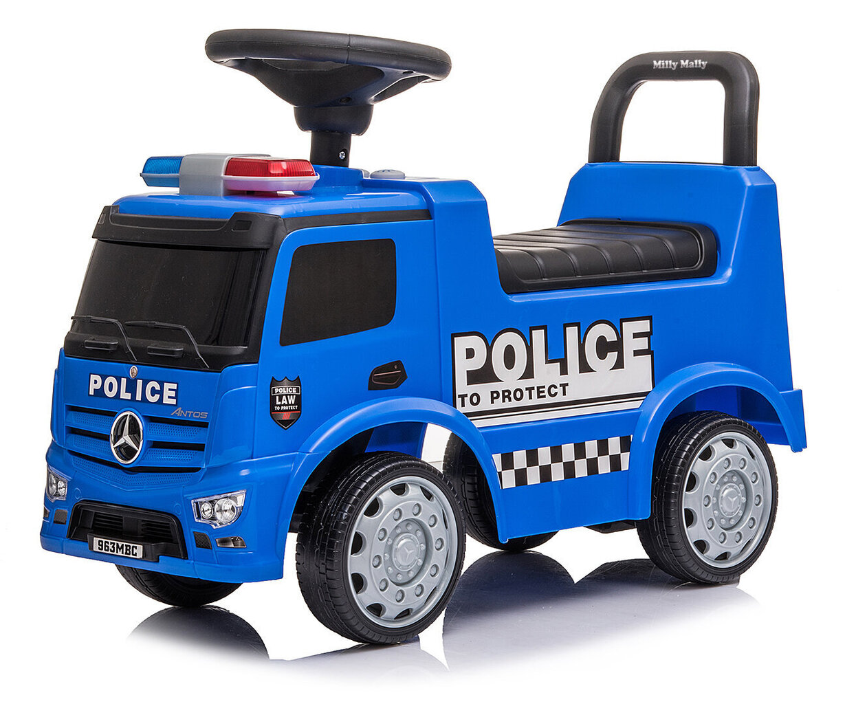 Politseiauto lastele Milly Mally, sinine цена и информация | Imikute mänguasjad | kaup24.ee