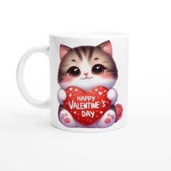 Кружка - Кот поздравляет вас с Днем святого Валентина цена и информация | Оригинальные кружки | kaup24.ee