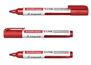 Tahvli marker LIQUID LW-600, ErichKrause, 0,8-2,38mm, punane ots. цена и информация | Канцелярские товары | kaup24.ee