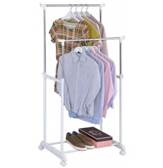 Riidestange, valge цена и информация | Вешалки для одежды | kaup24.ee