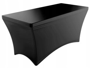 Накидка на стол для кейтеринга, черная, 180 см цена и информация | Чехлы для мебели | kaup24.ee