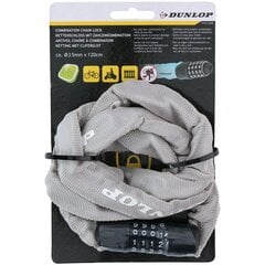 Dunlop jalgratta lukk 120cm, hall цена и информация | Замки для велосипеда | kaup24.ee