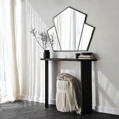 Зеркало, Asir, 95x76 см, черное цена и информация | Зеркала | kaup24.ee