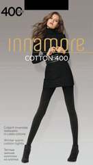 Naiste sukkpüksid Innamore Cotton 400 DEN, must цена и информация | Kолготки | kaup24.ee