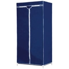 Alpina tekstiilist riidekapp 75 x 50 x 160 cm, tumesinine hind ja info | Kapid | kaup24.ee