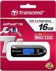 USB3 mälupulk 16GB Transcend JetFlash 790 : TS16GJF790K hind ja info | Mälupulgad | kaup24.ee