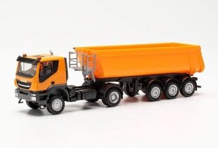 Iveco Trakker Schmitz Cargobull Kippsattelzug mit Stahlmulde 315111 HERPA 1:87 hind ja info | Mudelautode kollektsioneerimine | kaup24.ee