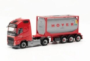 Volvo FH Gl. 20ft Tankcontainer-Sattelzug Hoyer 316316 HERPA 1:87 hind ja info | Mudelautode kollektsioneerimine | kaup24.ee