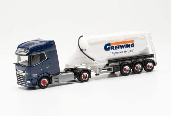 DAF XG+ Eutersilo-Sattelzug Greiwing 316811 HERPA 1:87 цена и информация | Mudelautode kollektsioneerimine | kaup24.ee