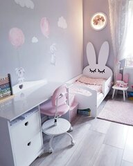 Lastevoodi Bunny madratsiga 80x160 цена и информация | Детские кровати | kaup24.ee