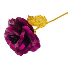 Роза в колбе TRINITY, Фиолетовая Gold (32 см выс. / 19 см шир.) цена и информация | Спящие стабилизированные розы, растения | kaup24.ee