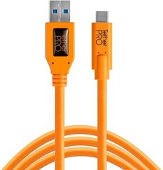 Tether Tools kaabel USB - USB-C 4,6m, oranž hind ja info | Mobiiltelefonide kaablid | kaup24.ee