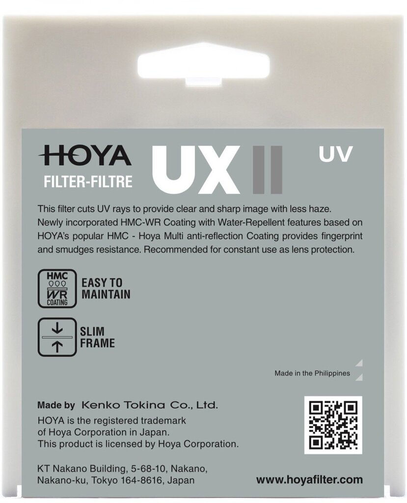 Hoya filter UX II UV 67mm цена и информация | Filtrid fotoaparaatidele | kaup24.ee