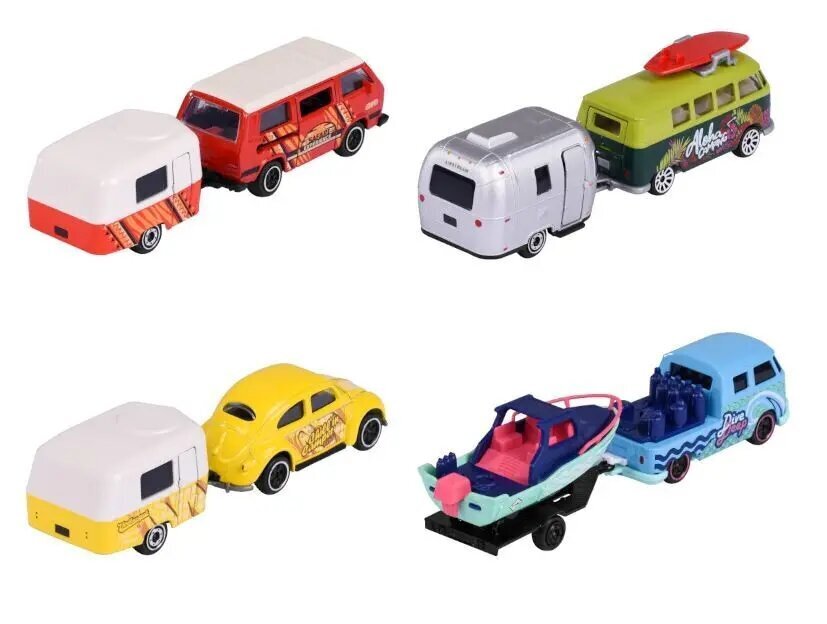 Haagisekomplektiga mänguauto Majorette Volkswagen Originals Premium hind ja info | Poiste mänguasjad | kaup24.ee