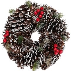 рождественский венок 25 см цена и информация | Новогодние елки | kaup24.ee