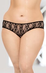 Aluspüksid SoftLine Collection String 2472 Plus Size, XL, must цена и информация | Сексуальное женское белье | kaup24.ee
