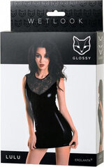 Seksikas kleit SoftLine Collection Wetlook, XL, must hind ja info | Naiste sekspesu | kaup24.ee