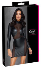 Черное матовое платье с прозрачными вставками Cottelli Lingerie цена и информация | Сексуальное женское белье | kaup24.ee