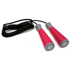 скакалка для фитнеса, 300 см, розовая цена и информация | Скакалка Tunturi Pro Adjustable Speed Rope | kaup24.ee