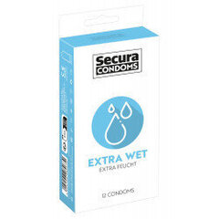 Kondoomid Secura Extra Wet, 12 tk hind ja info | Kondoomid | kaup24.ee