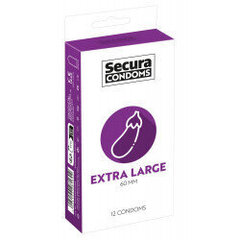 Kondoomid Secura Extra Large, 12 tk hind ja info | Kondoomid | kaup24.ee