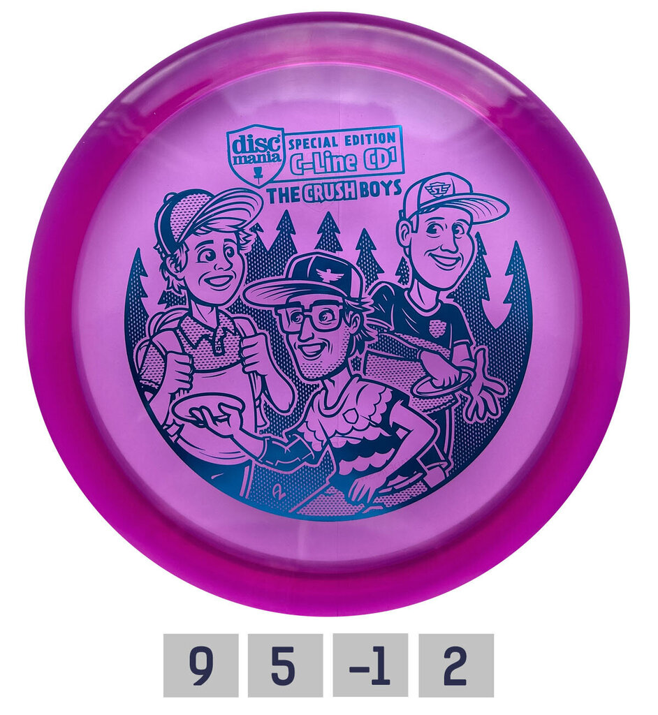 Discgolfi ketas Discmania Distance Driver C-Line CD1 Crushboys, lilla hind ja info | Discgolf | kaup24.ee