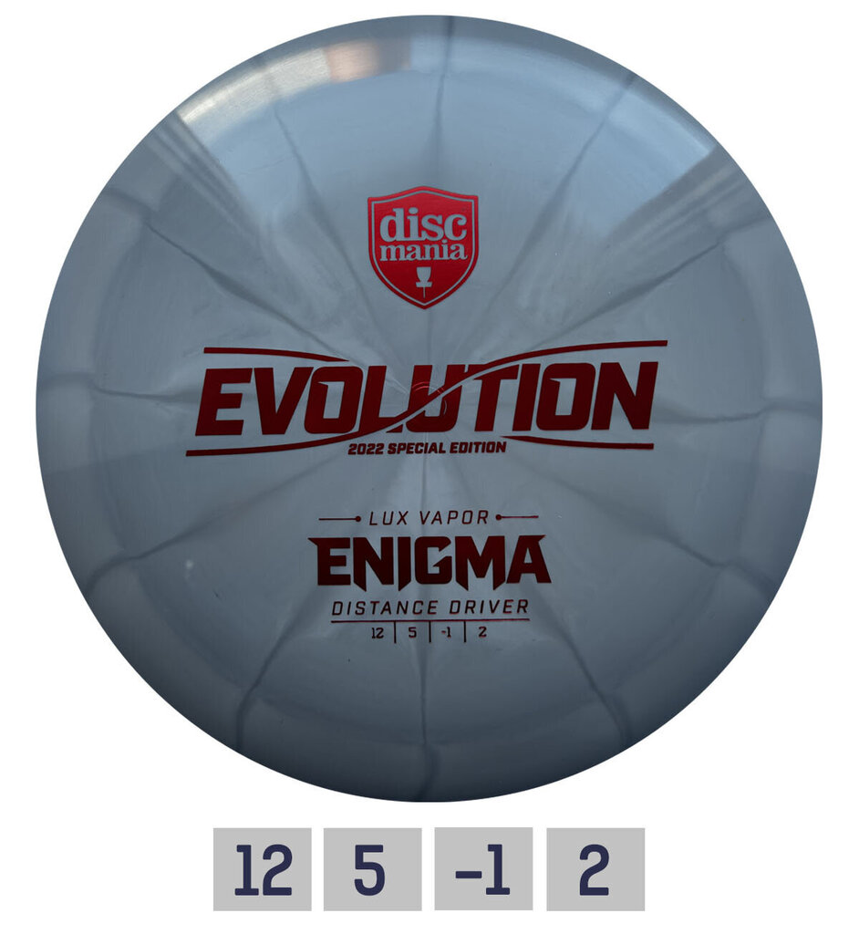 Discgolfi ketas Discmania Distance Driver Lux Vapor Enigma Evolution, hall hind ja info | Discgolf | kaup24.ee