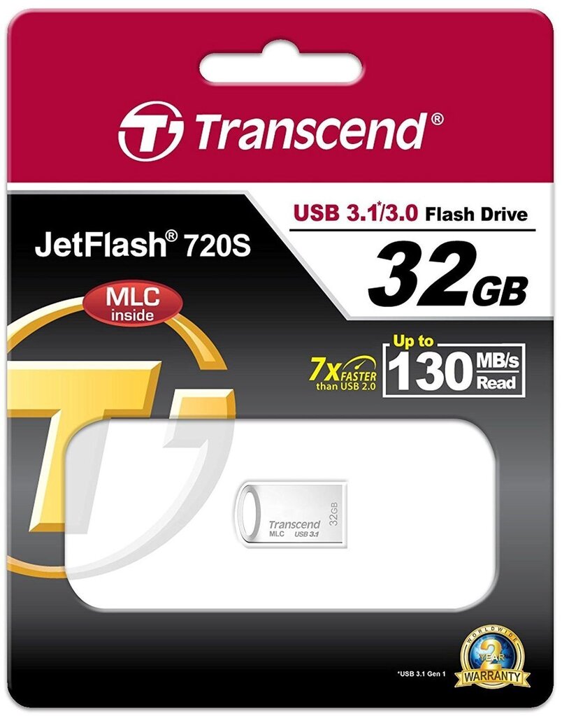 USB 3.1 mälupulk 32GB Transcend JetFlash 720 hind ja info | Mälupulgad | kaup24.ee