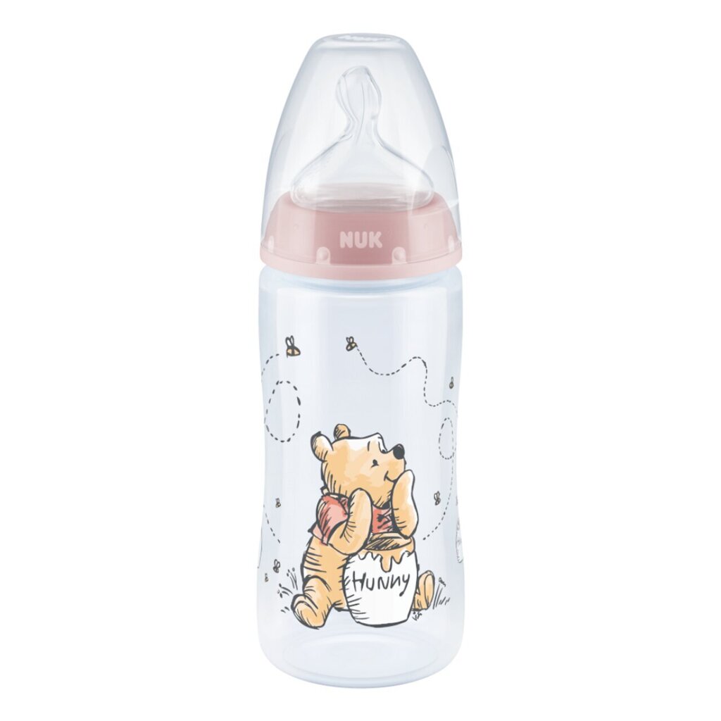 Lutipudel Nuk Winnie The Pooh, 0-6 kuud, 300 ml hind ja info | Lutipudelid ja aksessuaarid | kaup24.ee