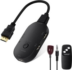 HDMI-переключатель 3 в 1 NEWCARE, 4K, с пультом дистанционного управления, поддержка 3D цена и информация | Адаптеры и USB-hub | kaup24.ee