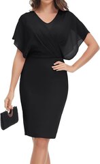 Женское облегающее платье CURLBUTY, черное цена и информация | Платья | kaup24.ee
