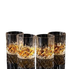 Pliivabast kristallist viskiklaasid KANARS, 4tk, 300ml hind ja info | Klaasid, tassid ja kannud | kaup24.ee