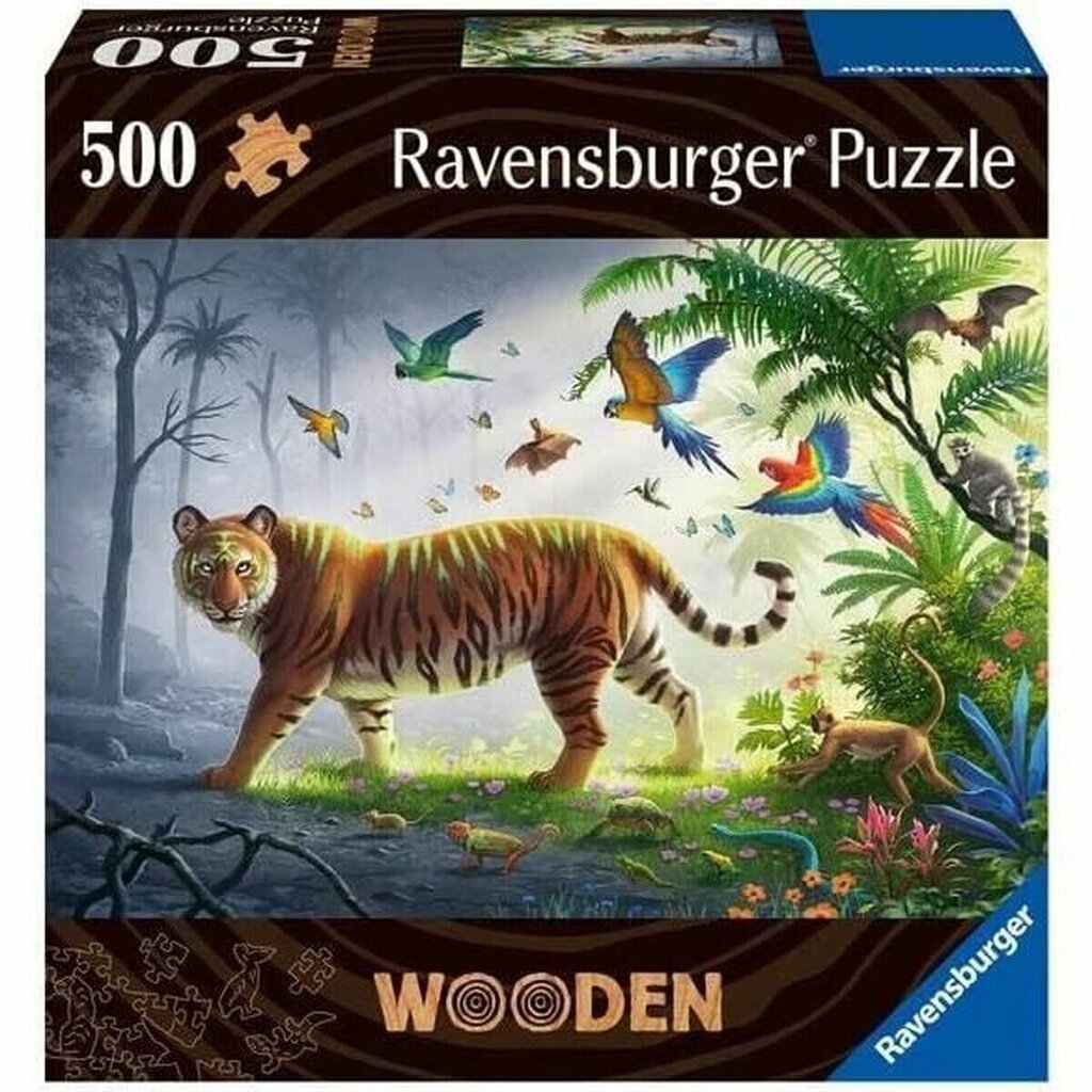 Pusle Jungle Tiger Ravensburger 00017514, 500 tk цена и информация | Pusled | kaup24.ee