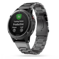 Tech-Protect ремешок для часов Stainless Garmin fenix 5/6/6 Pro/7, черный цена и информация | Аксессуары для смарт-часов и браслетов | kaup24.ee