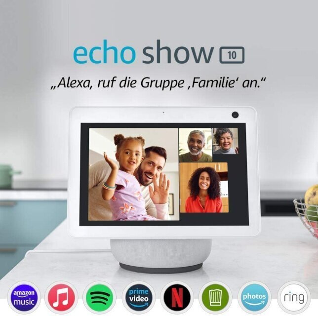 Amazon Echo Show 10 3. Gen, liustik valge цена и информация | Lülitid ja pistikupesad | kaup24.ee