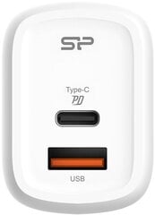 Silicon Power charger USB-C/USB QM25 30W, white цена и информация | Зарядные устройства для телефонов | kaup24.ee
