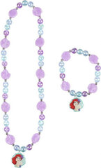 Kaelakee ja käevõru komplekt tüdrukutele Princesses Disney Purple Turquoise S0736683 цена и информация | Аксессуары для детей | kaup24.ee