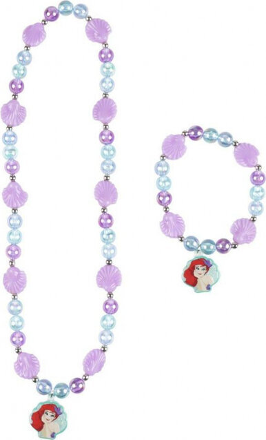 Kaelakee ja käevõru komplekt tüdrukutele Princesses Disney Purple Turquoise S0736683 hind ja info | Laste aksessuaarid | kaup24.ee