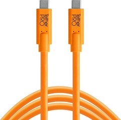 Kaabel Tether Tools TetherPro USB-C - USB-C 0,9m, oranž hind ja info | Laadijad fotoaparaatidele | kaup24.ee