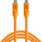 Kaabel Tether Tools TetherPro USB-C - USB-C 0,9m, oranž цена и информация | Laadijad fotoaparaatidele | kaup24.ee