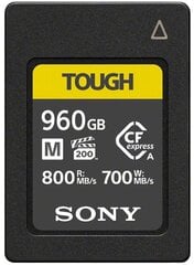 Mälukaart Sony CFexpress 960GB Type A Tough M hind ja info | Sony Andmekandjad | kaup24.ee