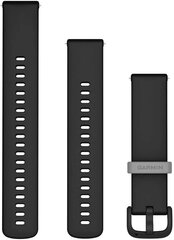 Garmin ремешок для часов Vivoactive 5 20 мм, черный цена и информация | Аксессуары для смарт-часов и браслетов | kaup24.ee