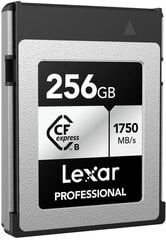 Lexar memory card CFexpress 256GB Professional Type B Silver цена и информация | Карты памяти для телефонов | kaup24.ee