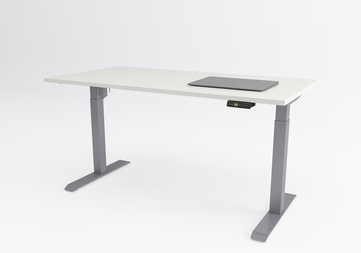 Reguleeritav laud Ergostock Unico line 160x80, must hind ja info | Arvutilauad, kirjutuslauad | kaup24.ee