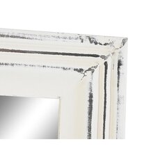 Настенное зеркало DKD Home Decor Стеклянный Белый Деревянный MDF Маринованный (160 x 2,5 x 45 cm) цена и информация | Подвесные зеркала | kaup24.ee