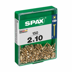 Kruvide karp Spax Yellox 2 x 10 mm, 150 tk hind ja info | Käsitööriistad | kaup24.ee