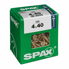 Шурупы SPAX Yellox, плоская головка, 125 шт. (4 x 40 мм) цена и информация | Механические инструменты | kaup24.ee